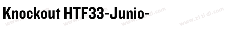 Knockout HTF33-Junio字体转换